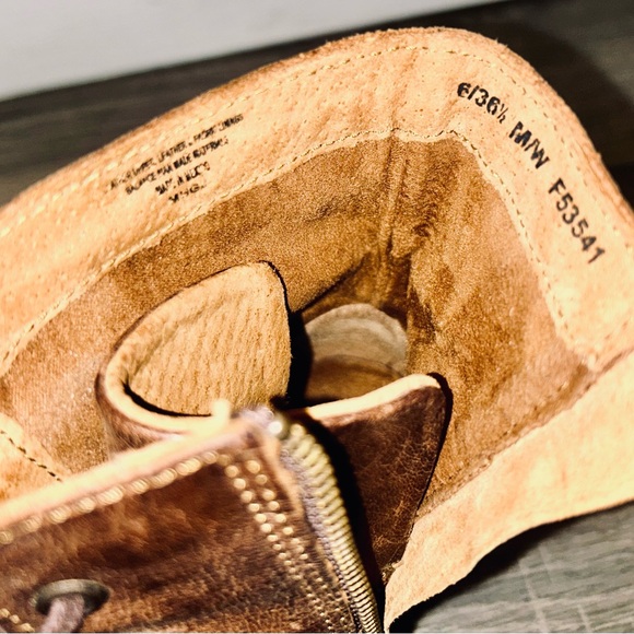 BORN Genuine Leather Women’s Lace Up Heeled Boots - Picture 2 of 8